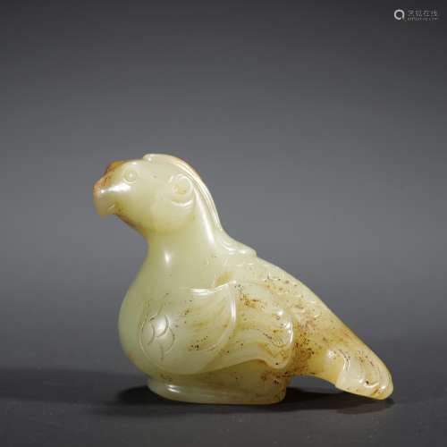 ANCIENT CHINESE HETIAN JADE CARVED 