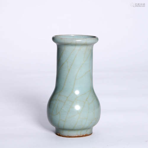 A Guan Type Celadon-Glazed Zun