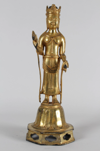 Chinese Gilt Religious Buddha Statue