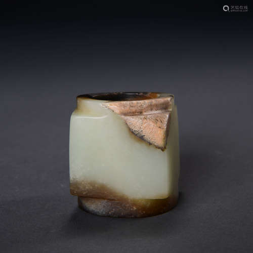 A Carved Jade Cong