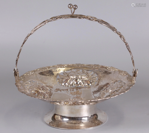 Chinese silver basket, possibly 19th c.