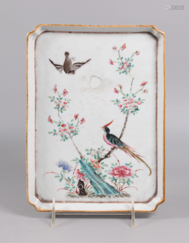 Chinese porcelain tray, possibly 19th c.