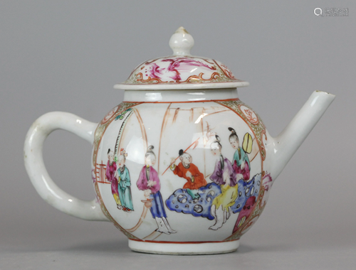 Chinese porcelain teapot, possibly 18th c.