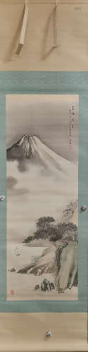 佚名 富士山 设色纸本立轴