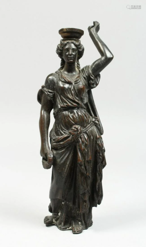AFTER THE ANTIQUE A BRONZE OF A CLASSICAL FIGURE, arm