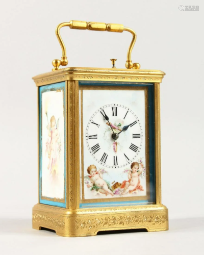 A SUPERB 19TH CENTURY FRENCH REPEATER CARRIAGE CLOCK