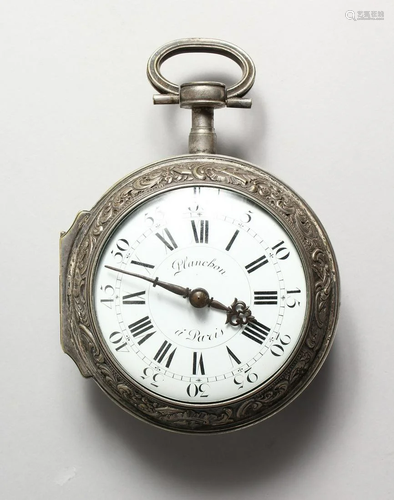 A SUERB LARGE 18TH CENTURY FRENCH SILVER COACHING