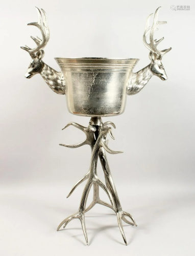 A LARGE STAG WINE COOLER