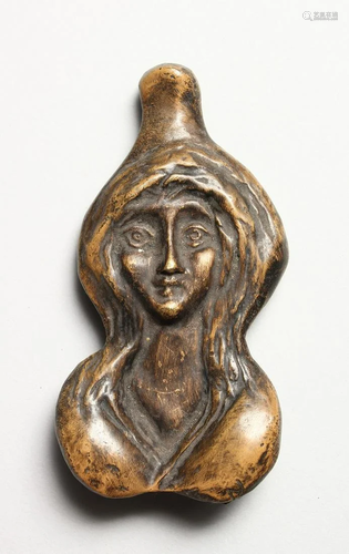 AN EROTIC BRONZE GIRL 4 ins long