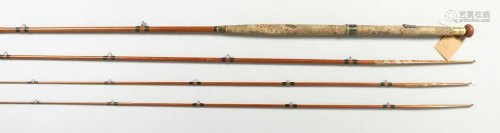 C.PLAYER & CON. A THREE PIECE TROUT ROD with original