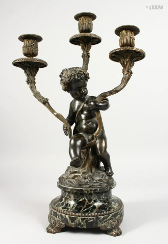 A GOOD 19TH CENTURY FRENCH BRONZE AND ORMOLU TH…