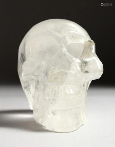 A CRYSTAL SKULL 4.5 ins