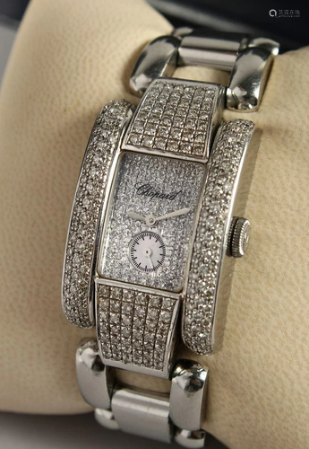 A SUPERB CHOPARD LA STRADA DIAMOND MOUNTED WRISTWATCH,