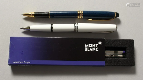 TWO MONT BLANC PENS with refills.