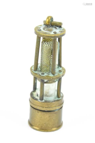 Vintage Miniature Kerosene Lamp Pendant Charm