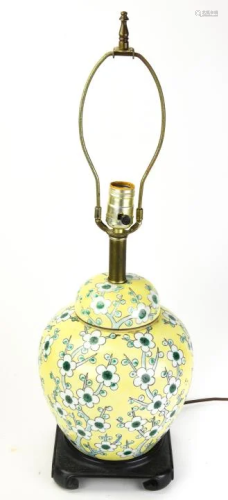 Chinese Ginger Jar Mount Table Lamp