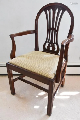 Antique English Georgian Style Armchair