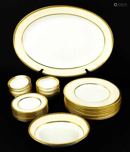 Antique Gilt Porcelain Service by Mintons England