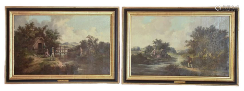 Pair of Oil Paintings by Samuel J E Jones