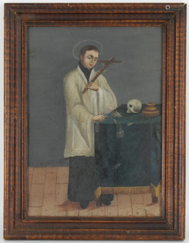 17th C Old master Painting of Penitent St. Francis