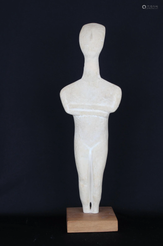 Museum replica of Greek Cycladic Woman