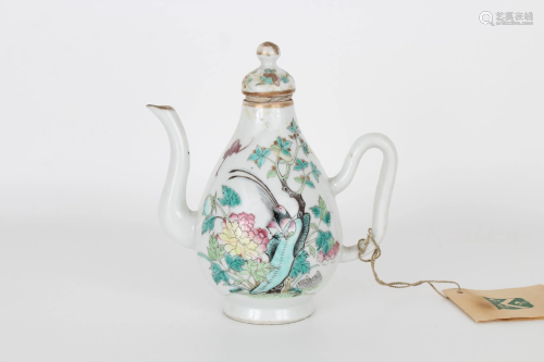 Qing, Chinese Famille Rose Porcelain Teapot