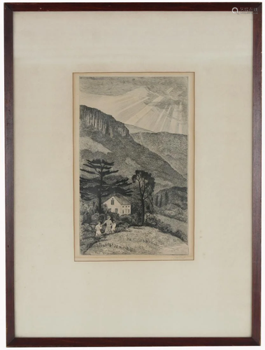 Israel Doskow (NY, Russia, Born 1881) Etching