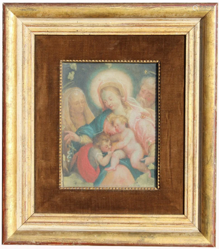 17th Century Old Master Painting of Holy Family