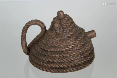 Zhou Dingfang, Coiled Rope Yixing Teapot