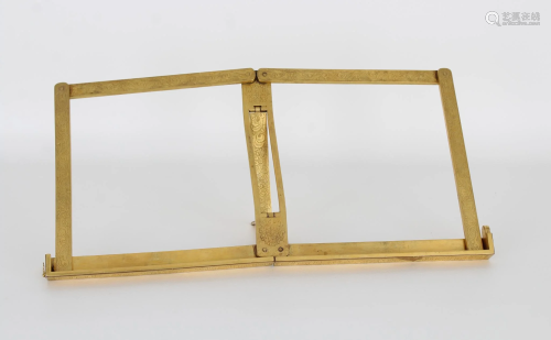 Chinese Gilt Bronze Folding Album Stand