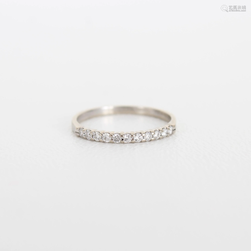 10K White Gold .2 CT Diamond Eternity Band