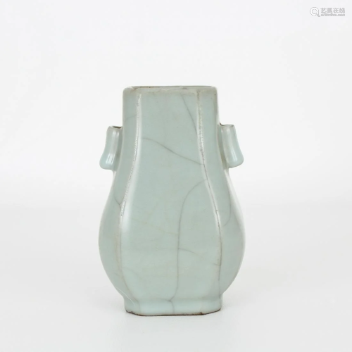 Chinese Guan-Type Vase, Qianlong Mark