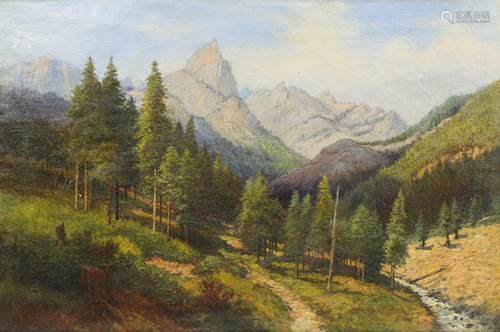 Painting, Sierra Nevada, circa 1890