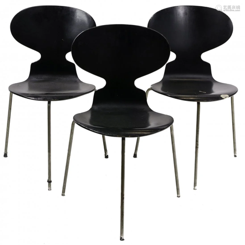 (lot of 3) Arne Jacobsen for Fritz Hansen Ant chairs