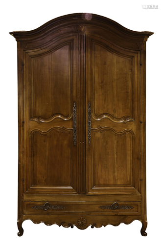 A large French Provincial linen press