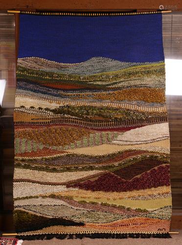 A Modernist wool tapestry