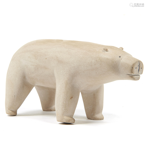 An Adamie Nakudluk white sandstone bear