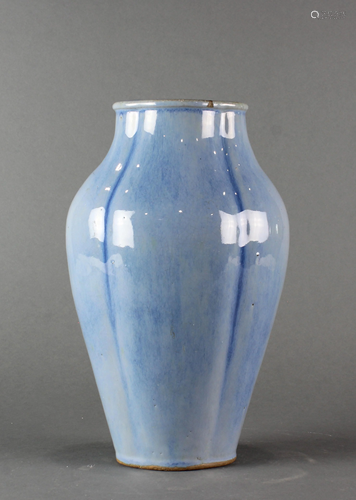 Chinese flambe glaze vase