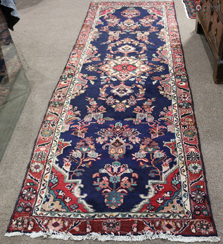 A Persian Hamadan runner, 3' x 9'5