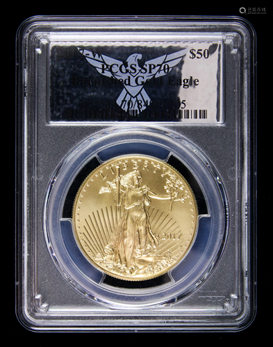 U.S. 2017-W Burnished Gold Eagle PCGS SP70