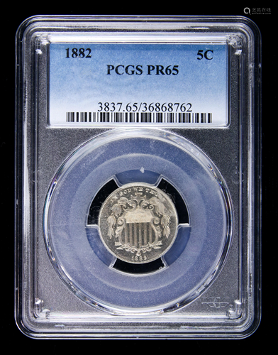 U.S. 1882 Shield Nickel PCGS PR65