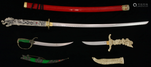 (3) Chinese made Japanese style swords: katana style