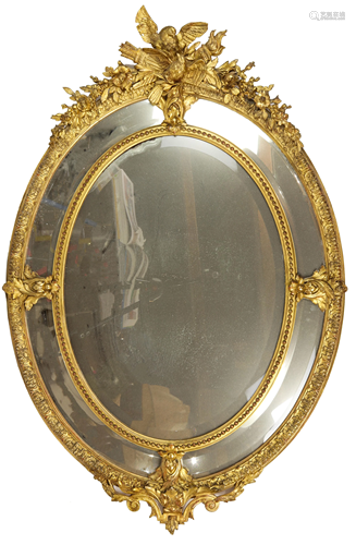 Rococo style giltwood mirror circa 1850