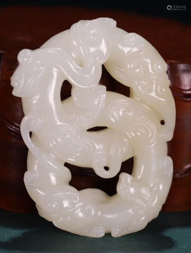 HETIAN JADE CARVED TABLET