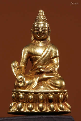 GOLD CAST PHARMACIST BUDDHA
