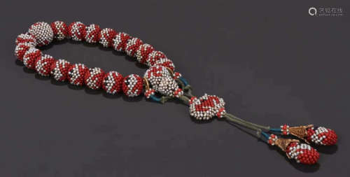 RED CORAL WITH PEARL BRACELET