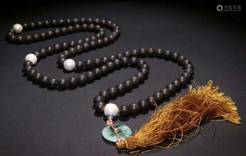 CHENXIANG WOOD NECKLACE WITH 108 BEADS