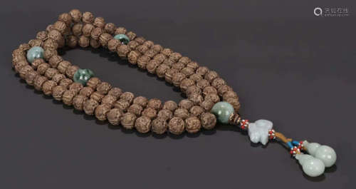 CEHNXIANG WOOD NECKLACE WITH 108 BEADS