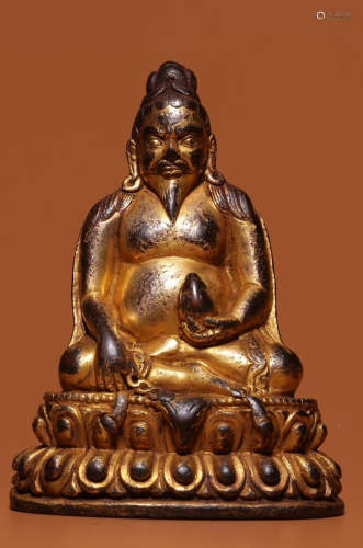 GILT BRONZE CAST BUDDHA