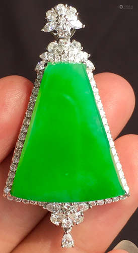 ICY GREEN JADEITE PENDANT